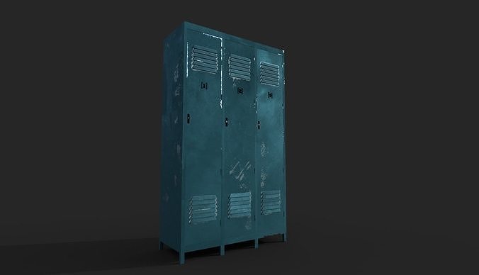 Locker Low-poly 3D model
