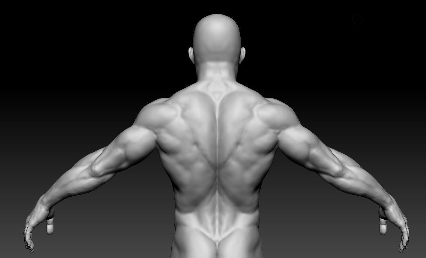 male body 01 Low-poly 3D model_3