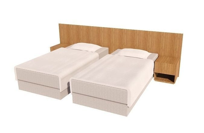 Twin Bed Free 3D print model
