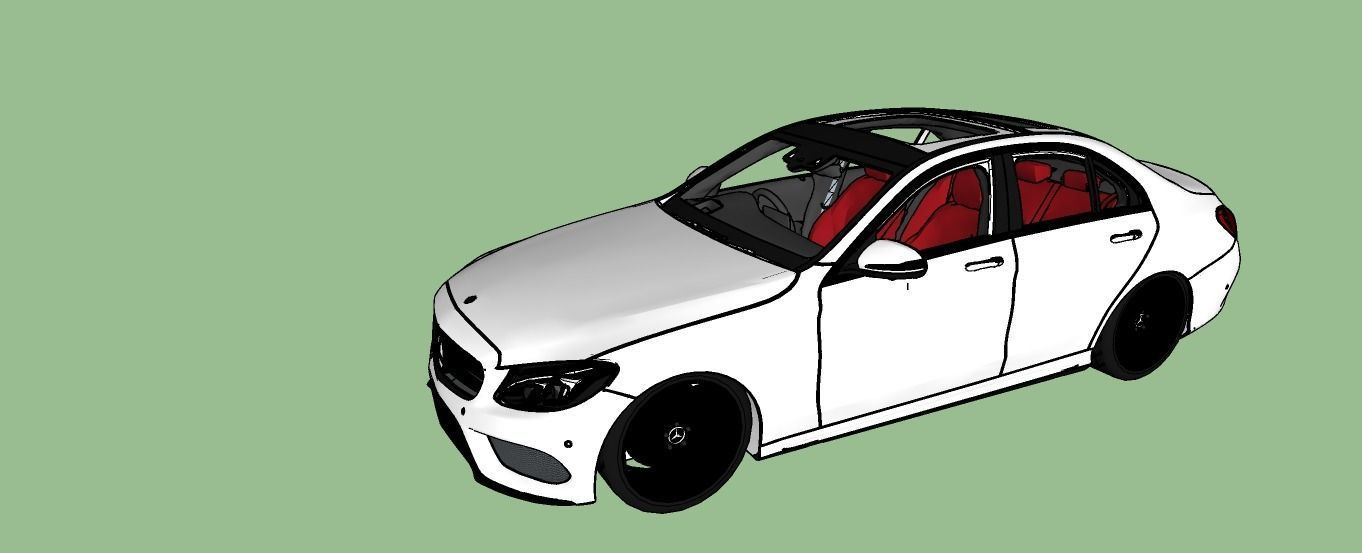 Mercedes C Class Premium Sedan 3D model_6
