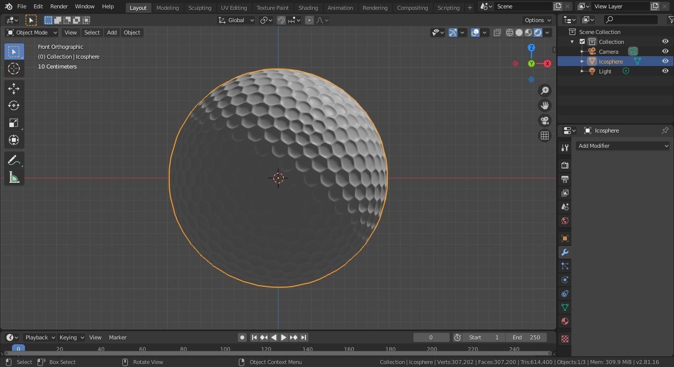 Golf Ball 3D model_2