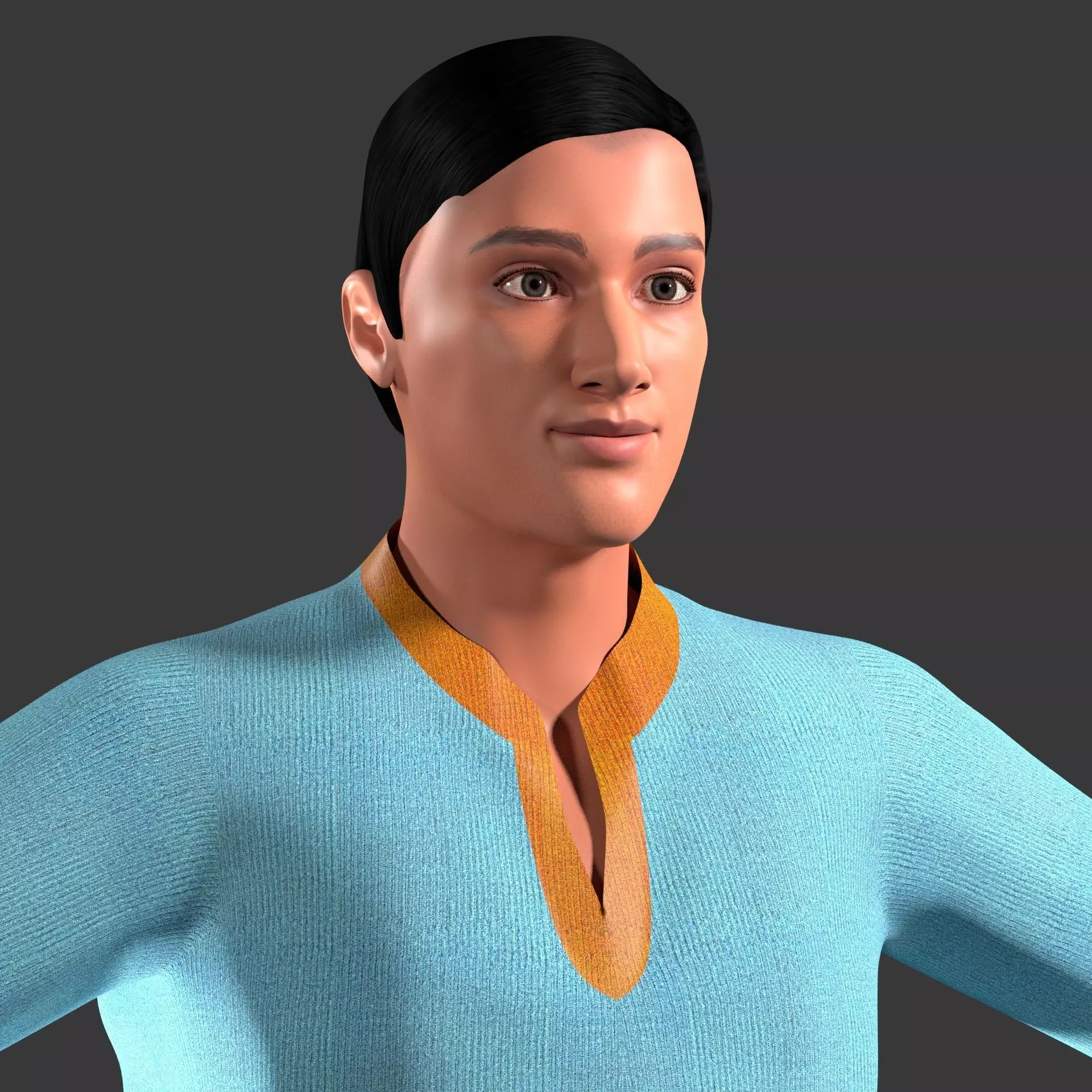 Indian Male character 3D model