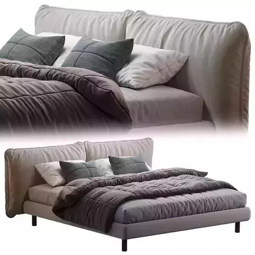 Meridiani Bed OLIVER 3D model
