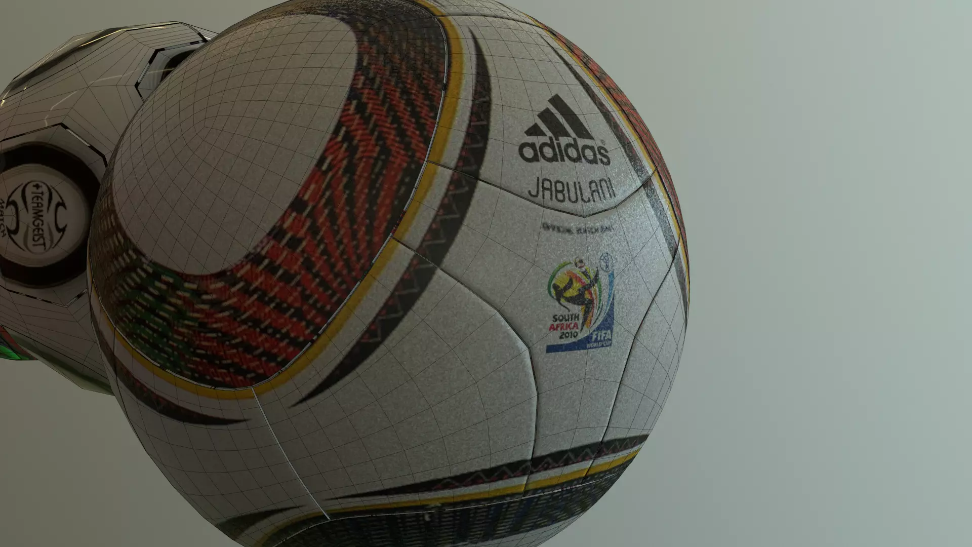 2010 World Cup Jabulani Ball Low-poly 3D model_0