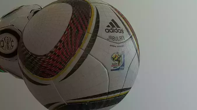 2010 World Cup Jabulani Ball Low-poly 3D model