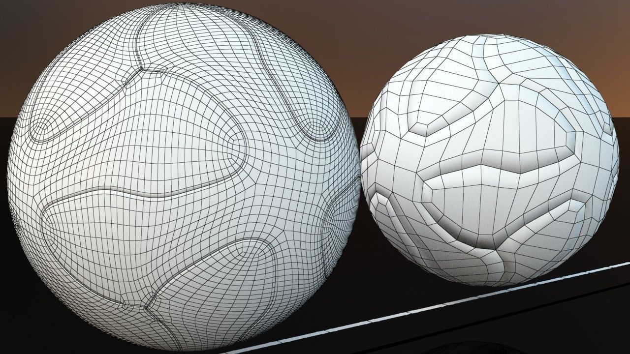 2014 World Cup Brasuca Ball Low-poly 3D model_1