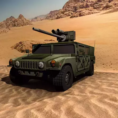 HUMMER H2 3D MAYA  3D model