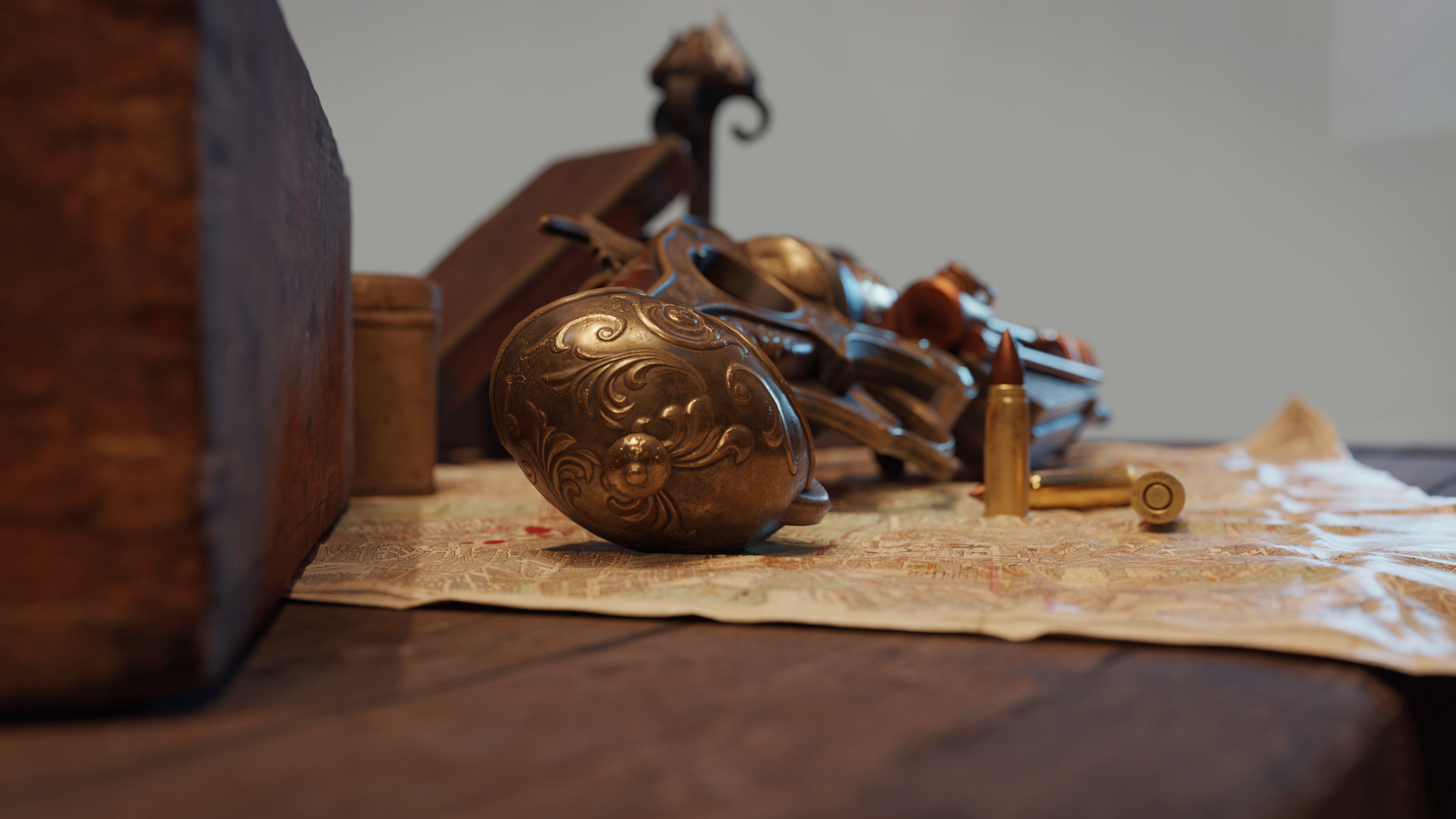 Steampunk Gun - Queens Tender Low-poly 3D model_2