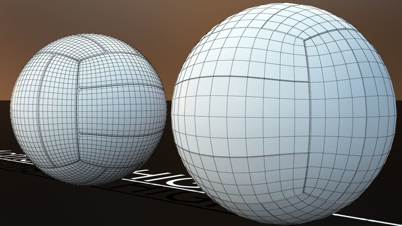 Mikasa MG MV210 VolleyBall Low-poly 3D model_1