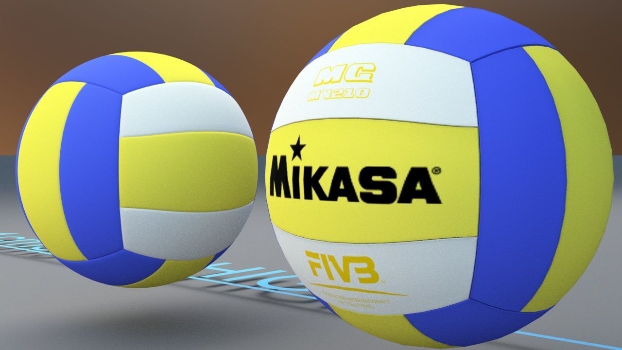 Mikasa MG MV210 VolleyBall Low-poly 3D model_2