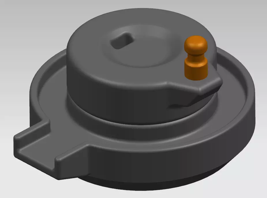 millstones part with orange knob 3D model_0