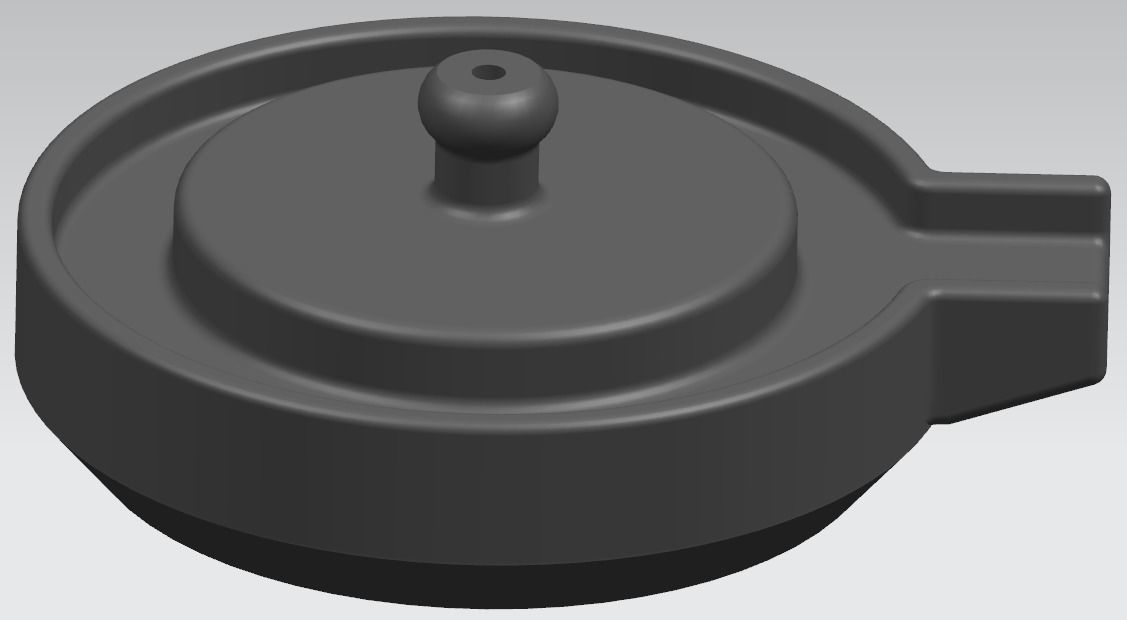 millstones part with orange knob 3D model_1