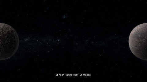 35 Alien Planets Pack 3D Model Collection_2