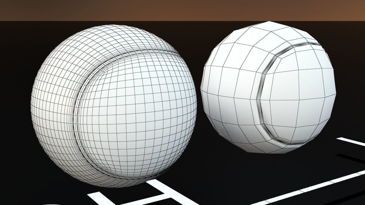 Generic Tennis Ball  Free low-poly 3D model_1