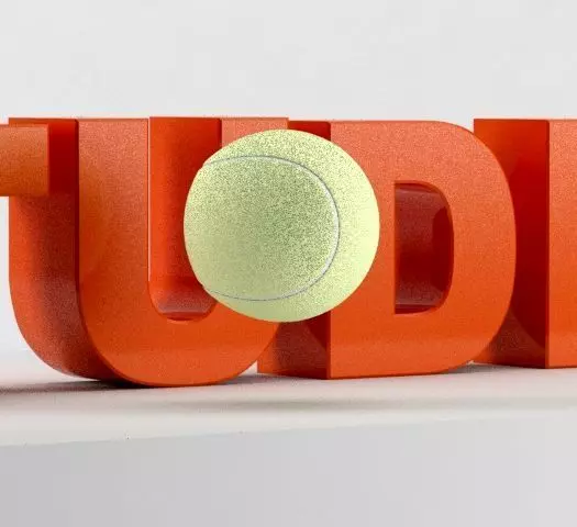 Generic Tennis Ball  Free low-poly 3D model_0