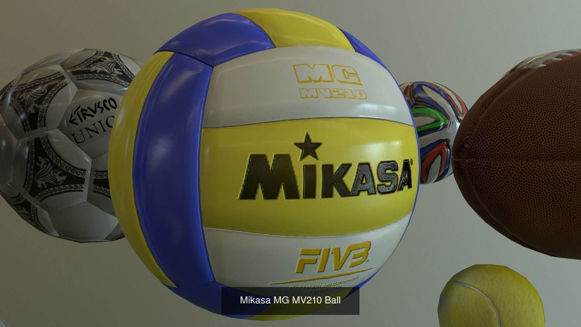 Best Sport Ball Collection High and Low Poly Subdivision ready _14