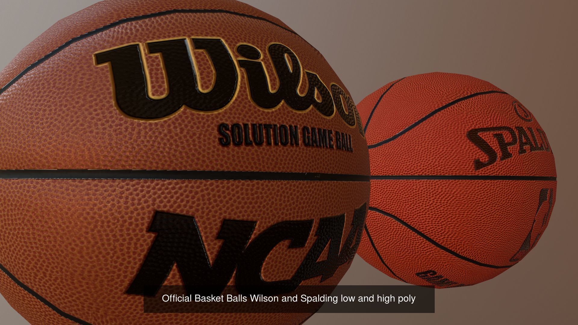 Best Sport Ball Collection High and Low Poly Subdivision ready _3
