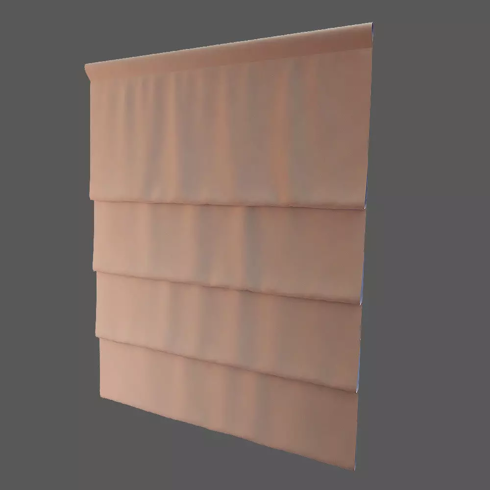 Pink Day Curtains Free 3D model