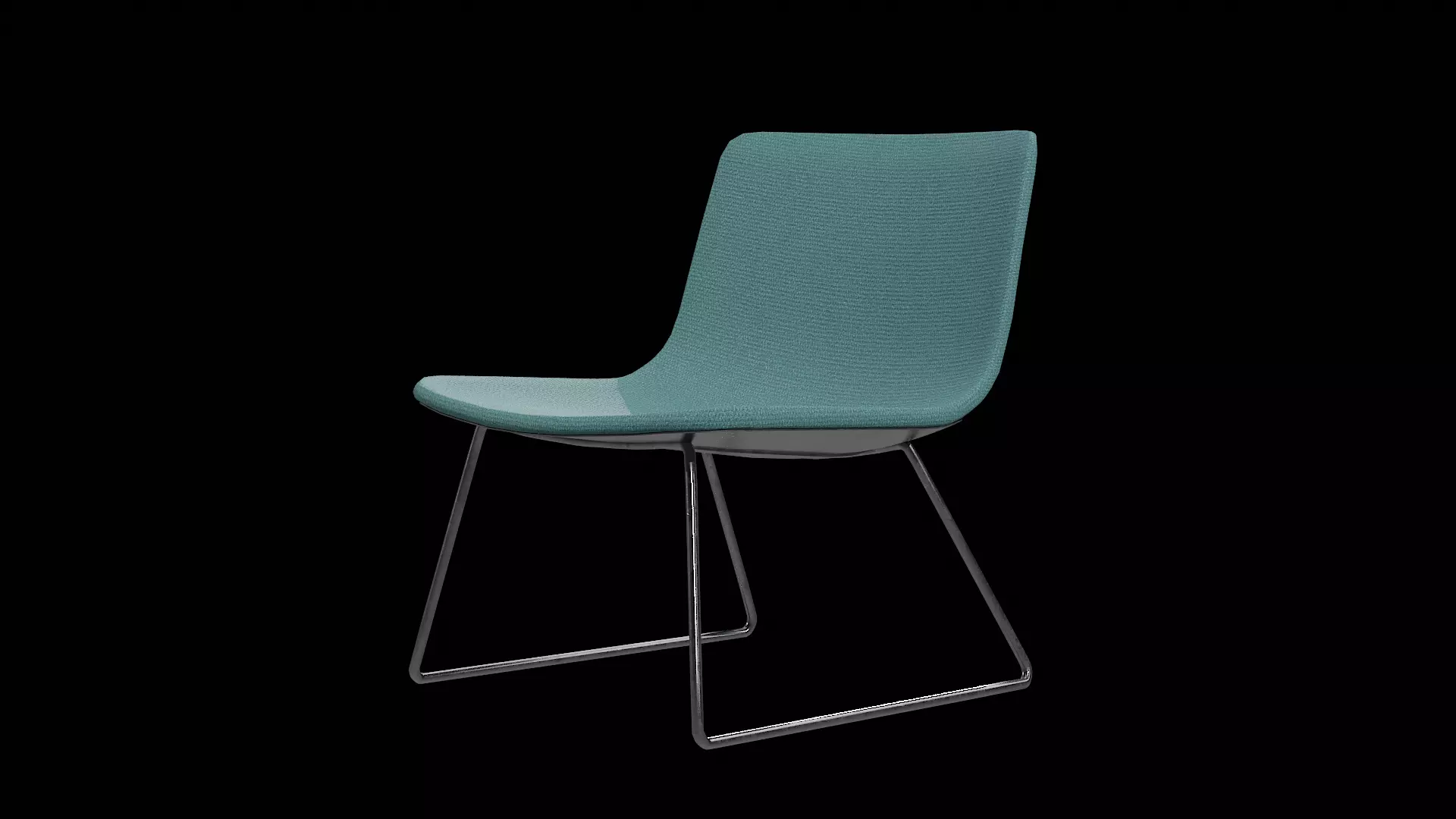 PATO LOUNGE SLEDGE-MODEL 4372 Chrome v-01 Low-poly 3D model