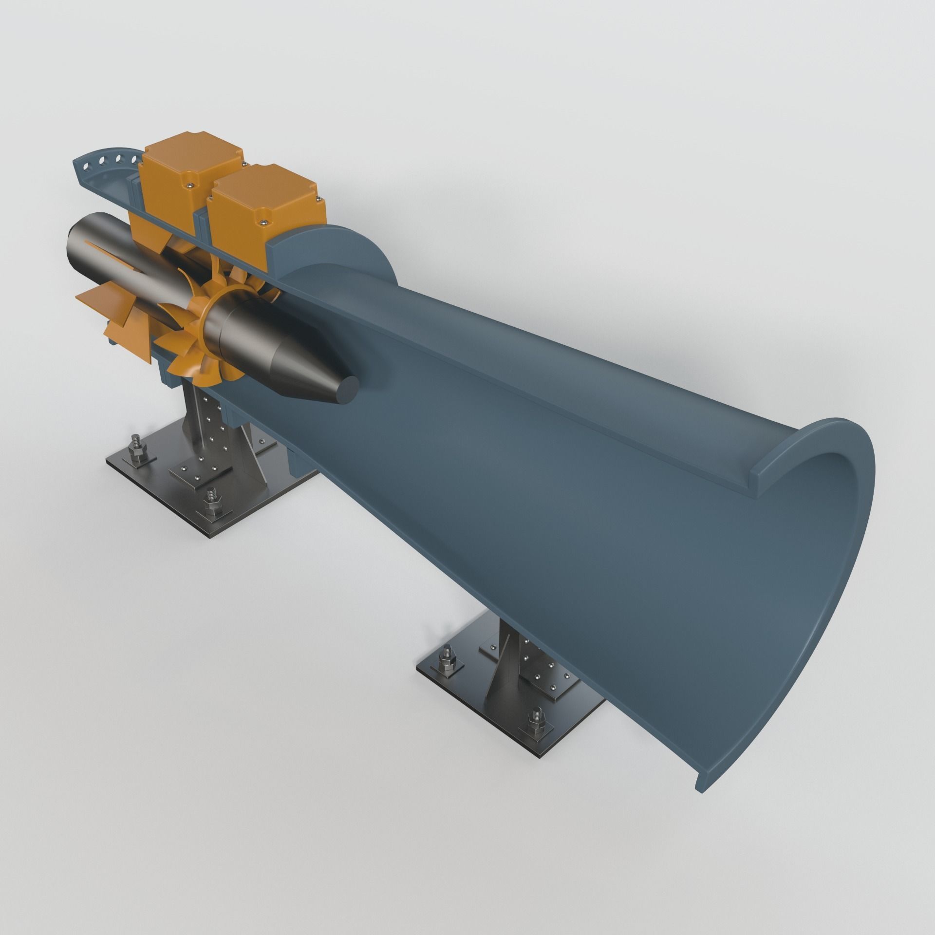 Hydro Power Plant 3D model_2