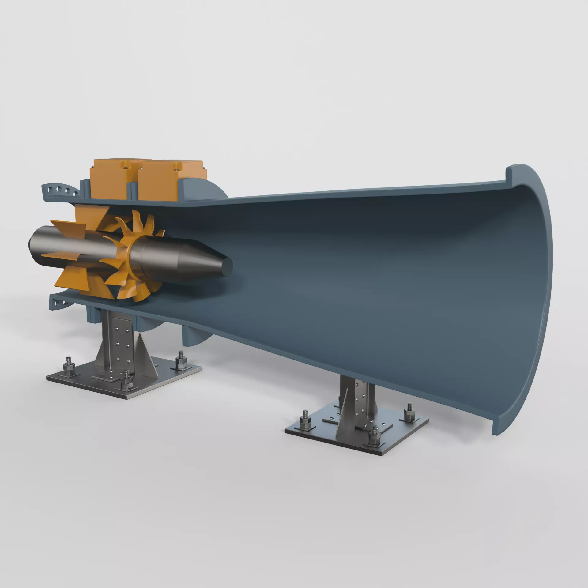 Hydro Power Plant 3D model_0