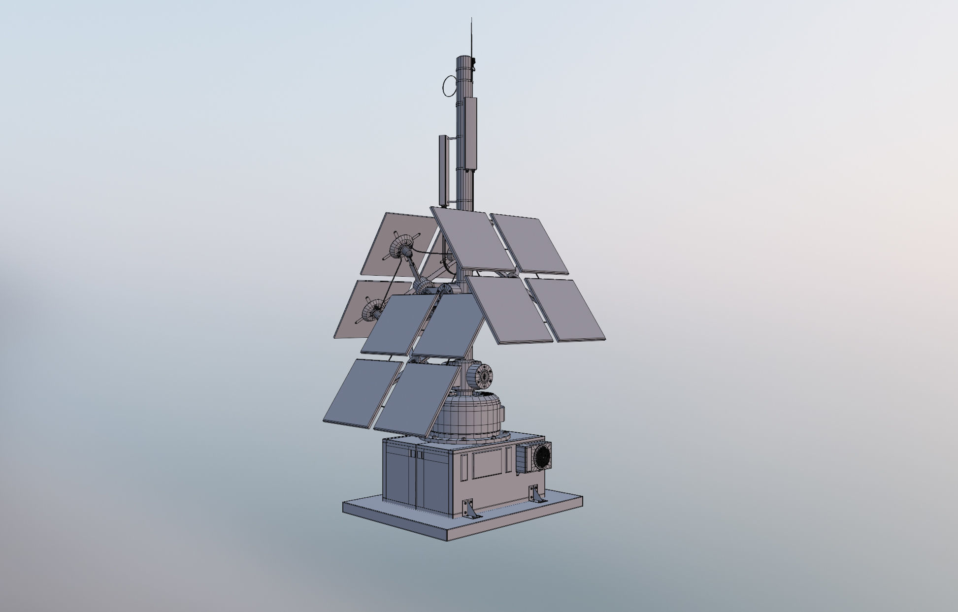 Solar Panel model Low-poly 3D model Low-poly 3D model_9