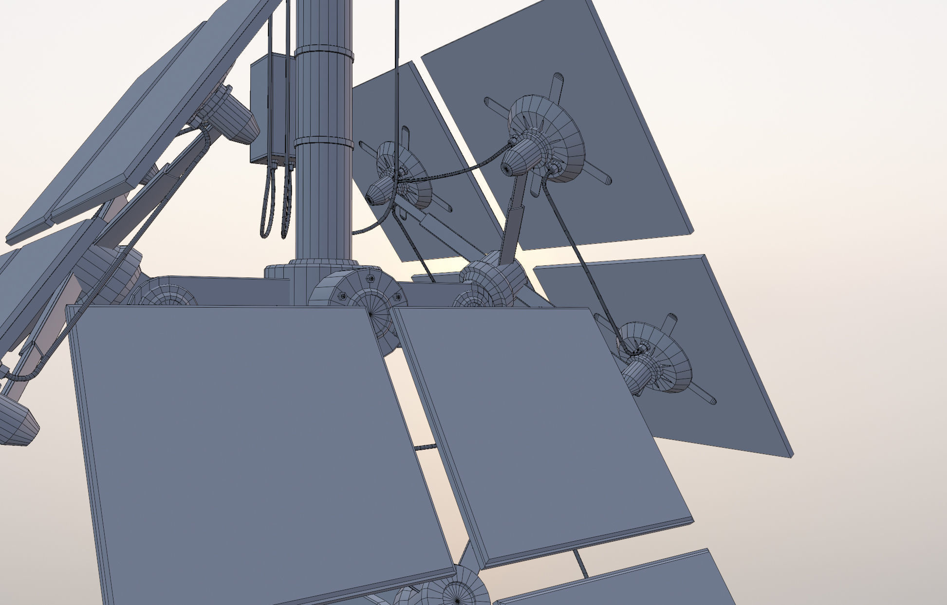 Solar Panel model Low-poly 3D model Low-poly 3D model_4