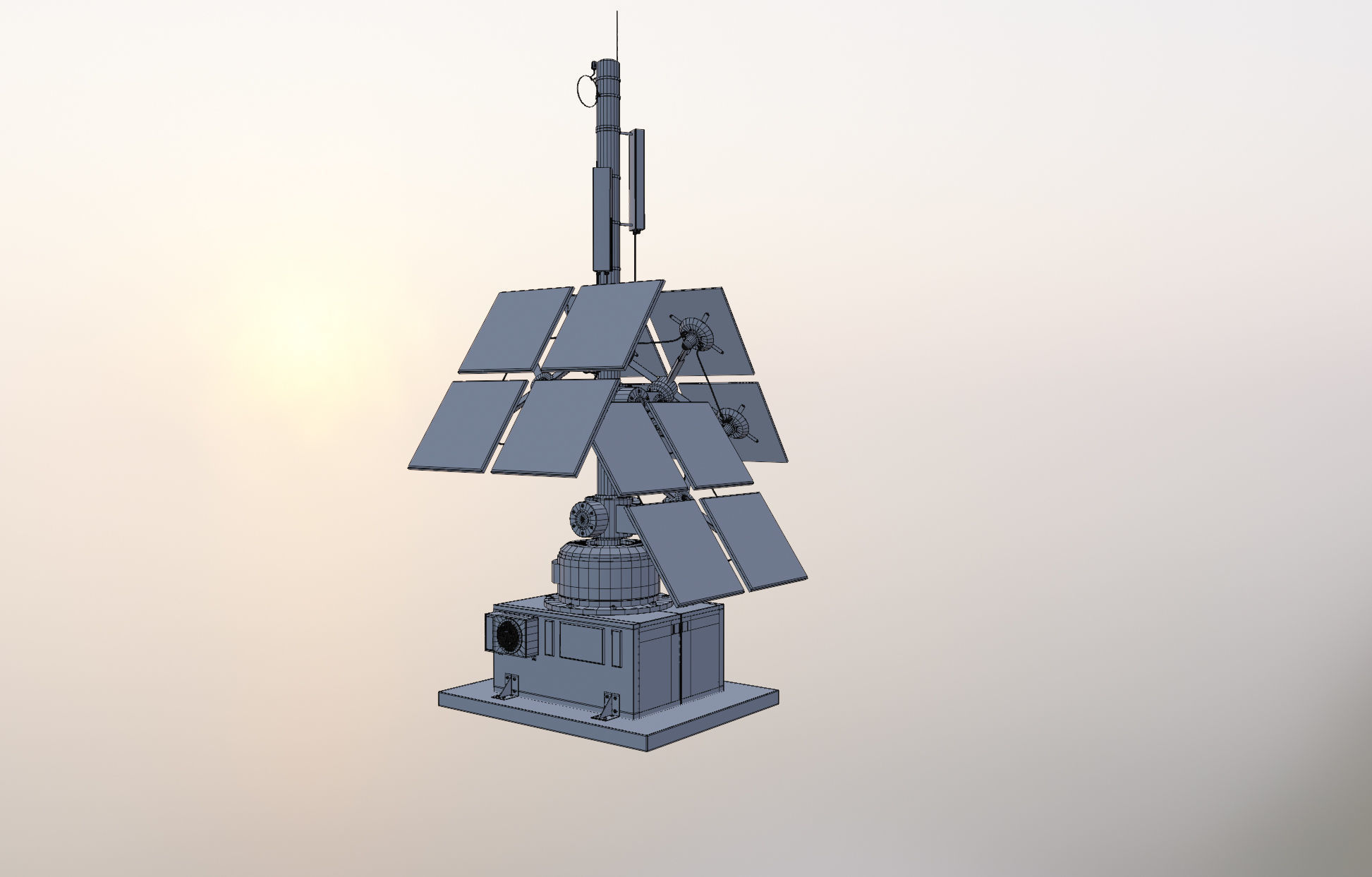 Solar Panel model Low-poly 3D model Low-poly 3D model_10