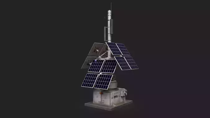 Solar Panel model Low-poly 3D model