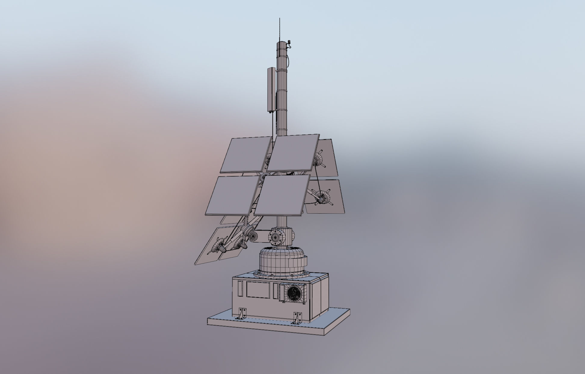 Solar Panel model Low-poly 3D model Low-poly 3D model_8