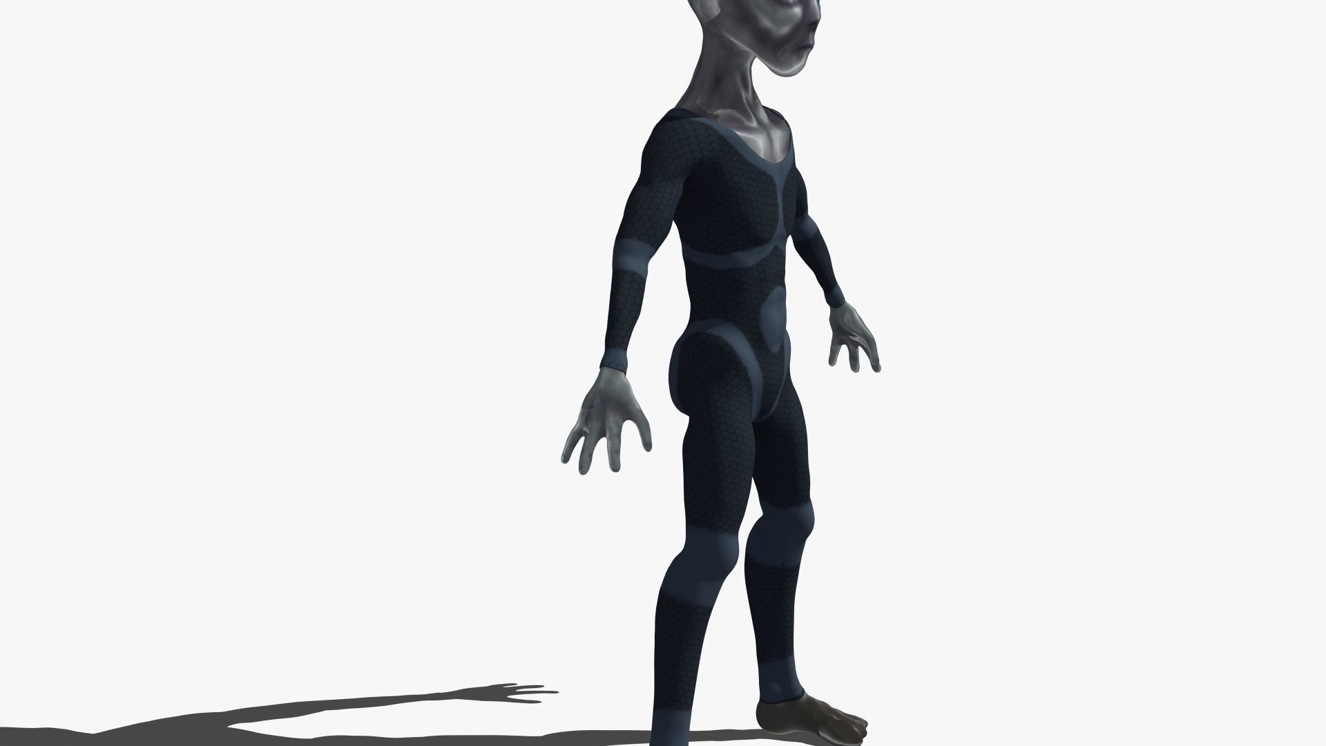Grey Alien 3D model_24