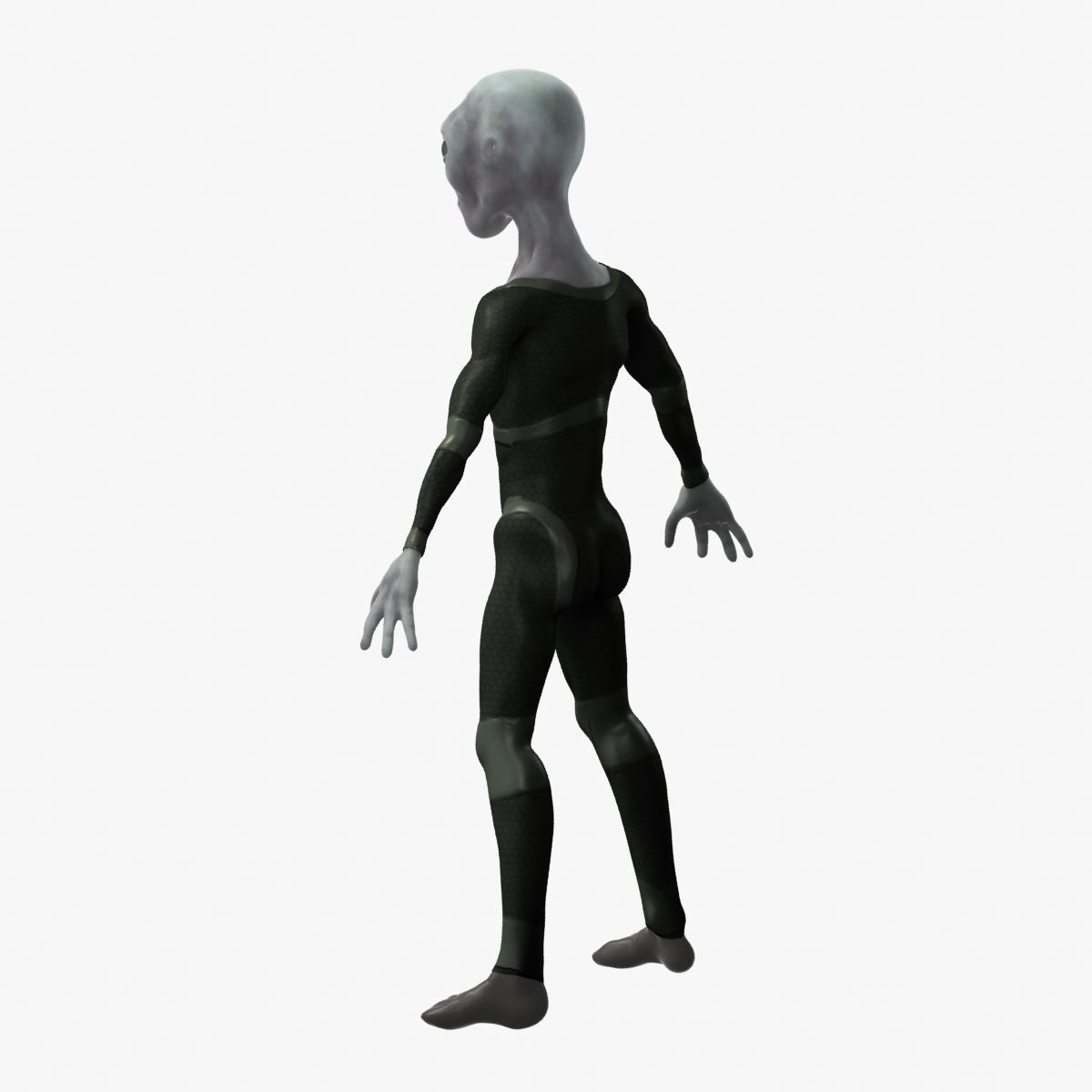 Grey Alien 3D model_43