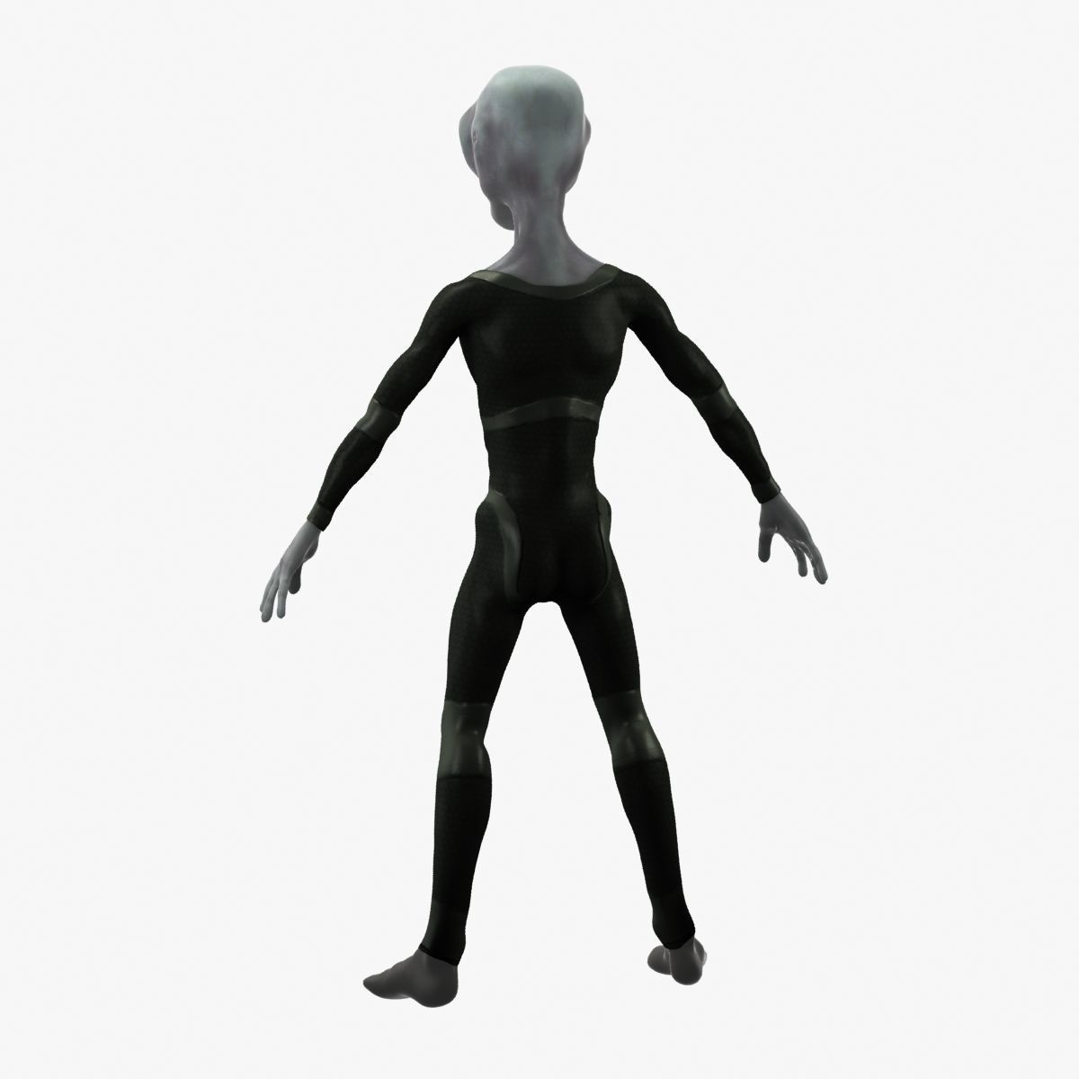 Grey Alien 3D model_42