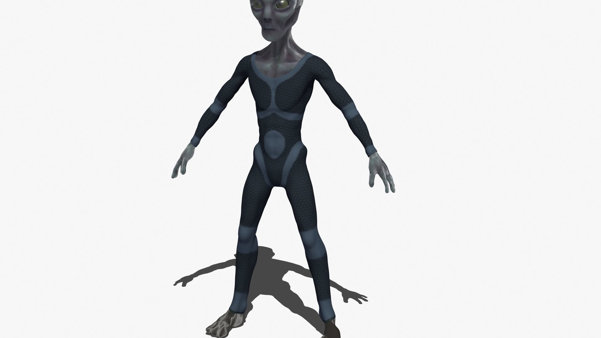 Grey Alien 3D model_32
