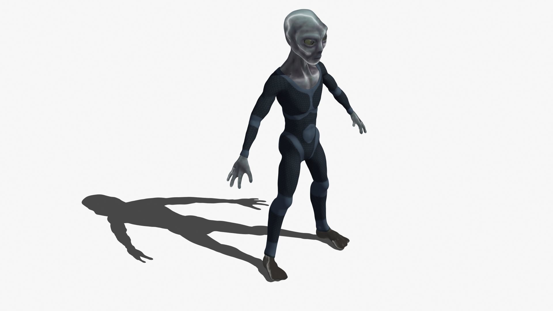 Grey Alien 3D model_15