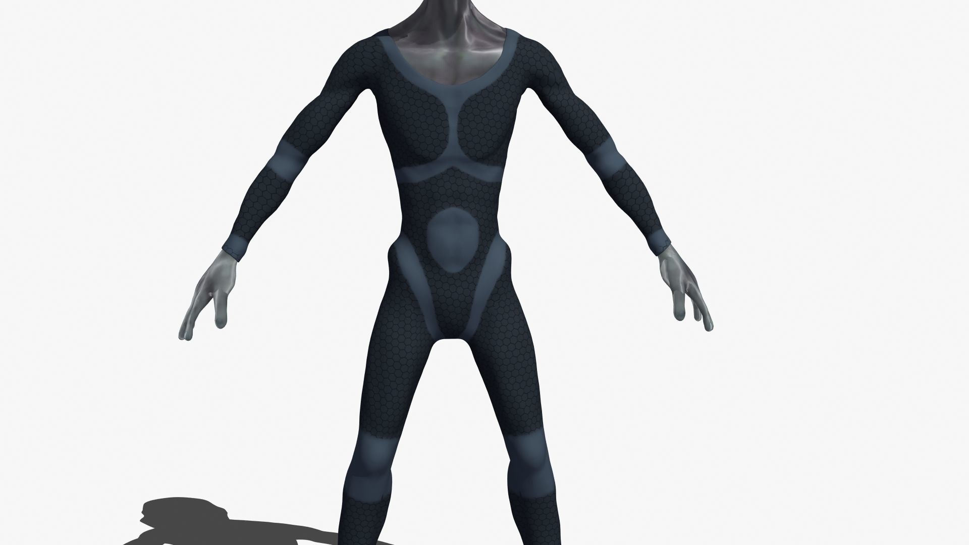 Grey Alien 3D model_23