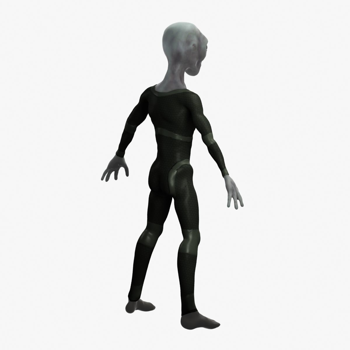 Grey Alien 3D model_49