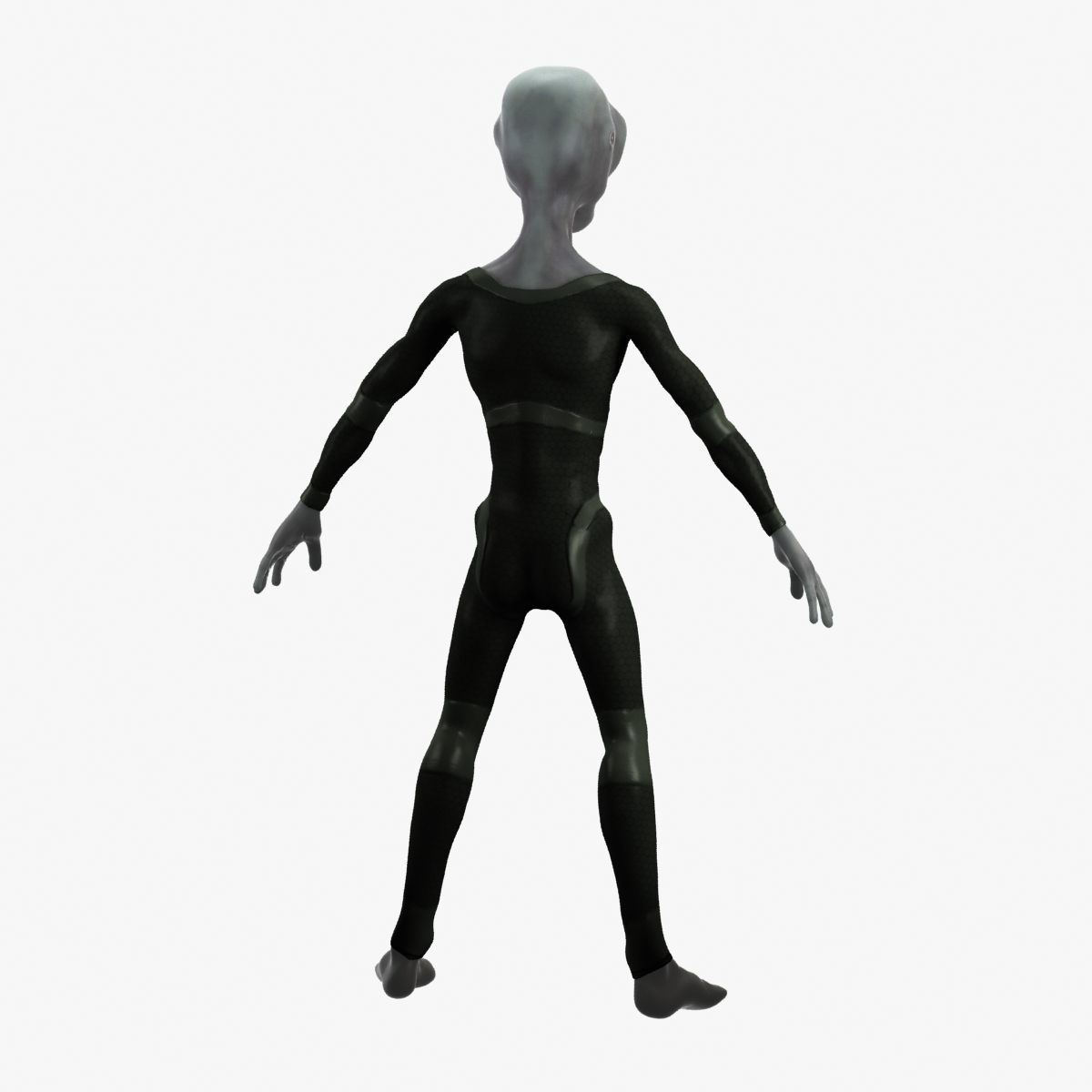 Grey Alien 3D model_41