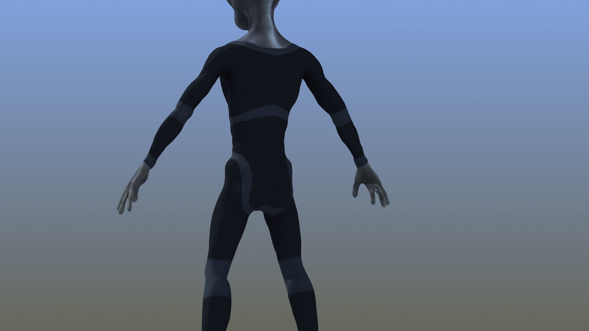 Grey Alien 3D model_4