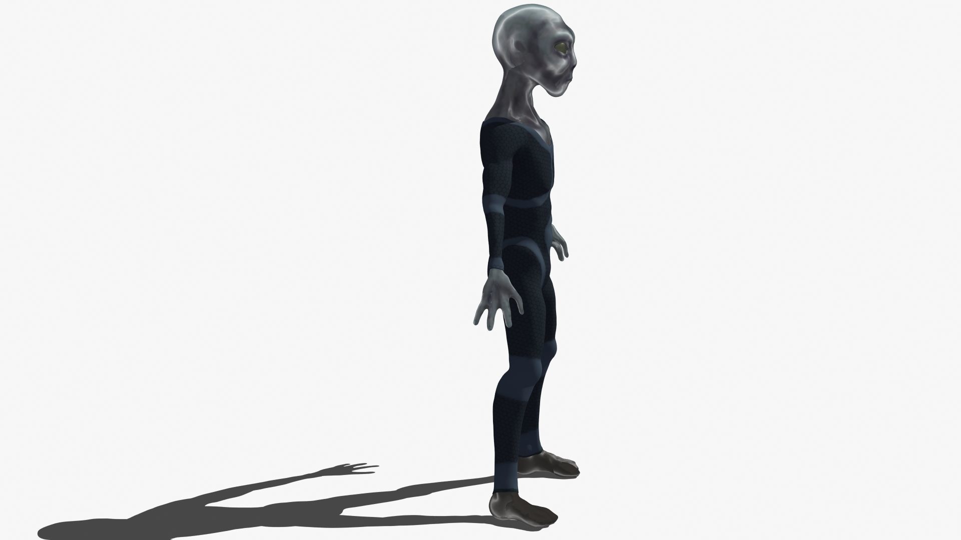 Grey Alien 3D model_27