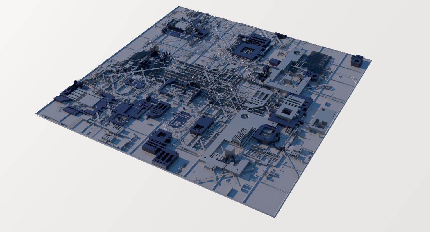 Sci-Fi Structure 01 3D model_7