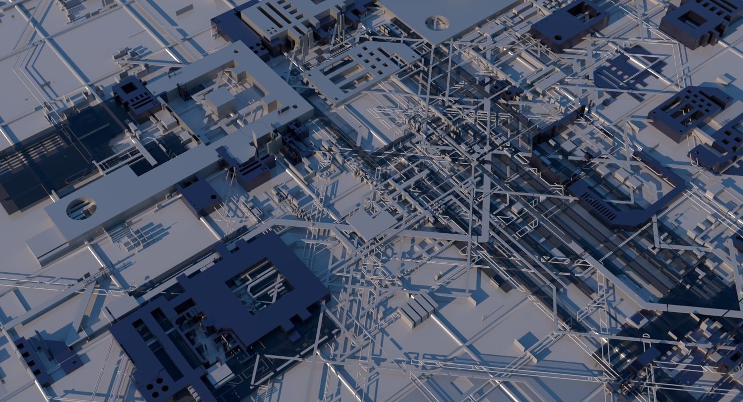 Sci-Fi Structure 01 3D model_2