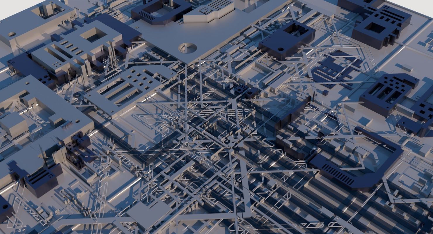 Sci-Fi Structure 01 3D model_3