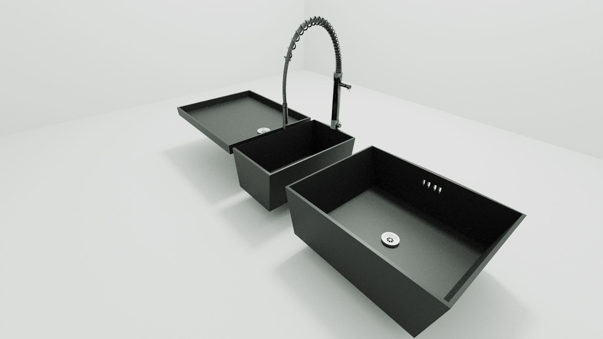 modern kitchen sink Free 3D model_1