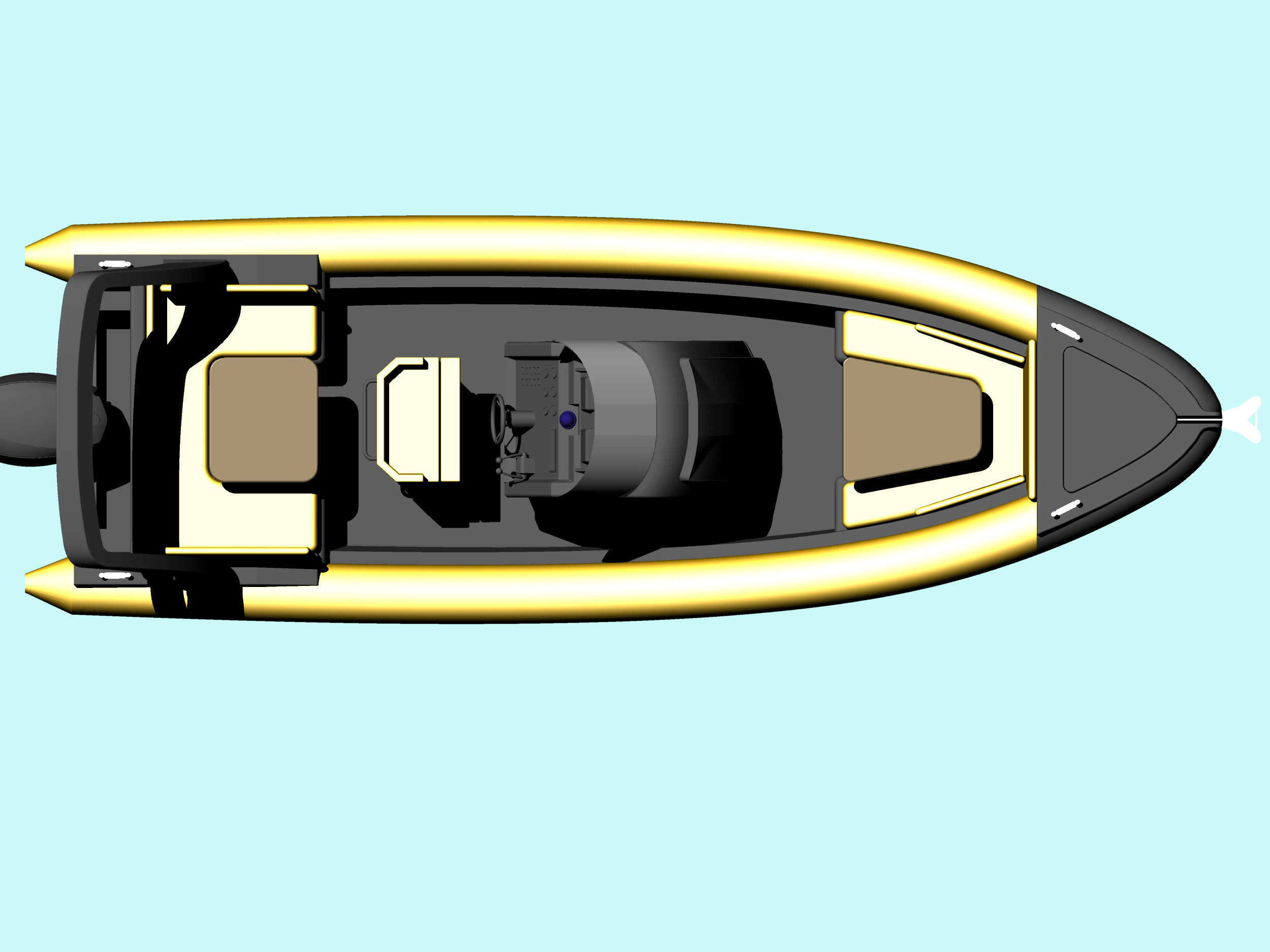 RHIB 24ft 3D model_2