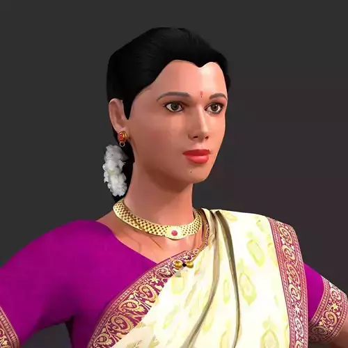 Indian Lady Pranita 3D model