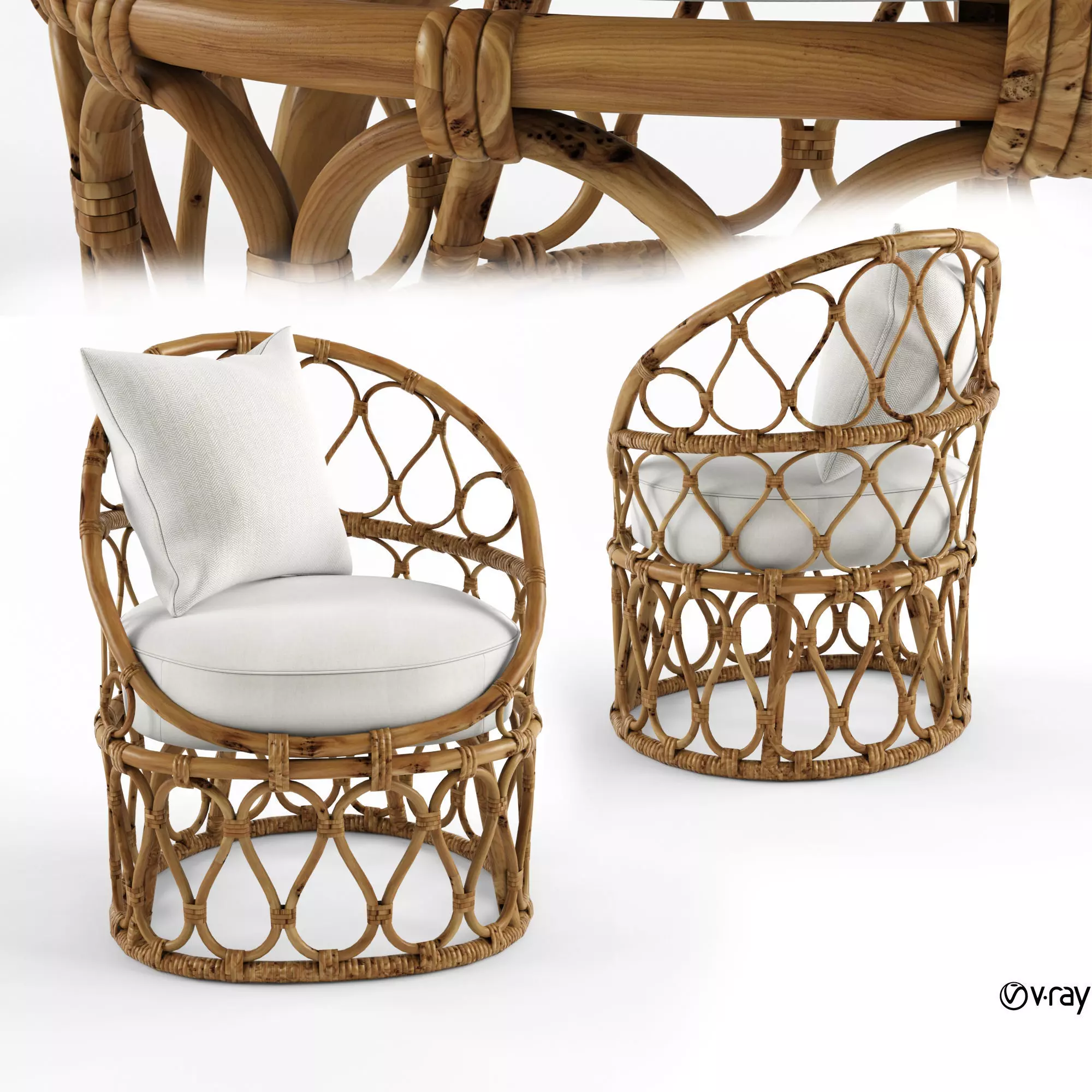 Forma Easy Armchair Petite by Kenneth Cobonpue 3D model