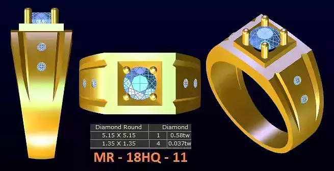 1 model diamond menring korea 11