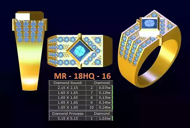 1 model diamond menring korea 16