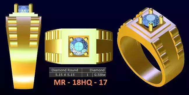 1 model diamond menring korea 17